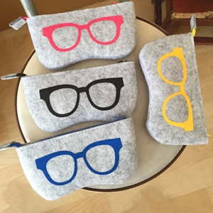 Étui à lunettes portable en feutre, pochette de rangement pour lunettes de soleil, étui souple en feutre pour lunettes - Product Image 4