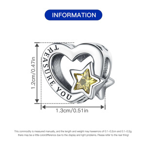 Nuevo collar con cuentas en forma de corazón y estrella, diseño original, lujo discreto, moderno y versátil. - Product Image 3