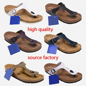 Chaussures mules Birkenstocks unisexes de haute qualité en daim véritable, pantoufles en cuir de luxe, <span class=keywords><strong>sabots</strong></span> légers à enfiler pour femmes et hommes - Product Image 2