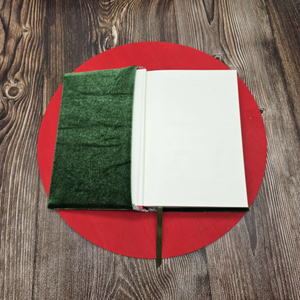 Protège-livres extensibles réutilisables faits à la main, protège-cahier en tissu, housse de livre, <span class=keywords><strong>bible</strong></span>, journal, planificateur, manchon extensible en velours - Product Image 3