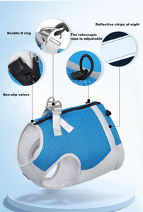 FishPrincess lujo moda perro verano arnés Simple malla transpirable refrigeración perro ropa pequeño reflectante lindo Animal caminar - Product Image 2