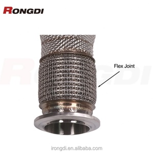 ท่อไอเสียแบบตรง RD Engine Custom Header Downpipe สำหรับ Lamborghini Aventador SVJ 2019+  แบบไหลอิสระ ทำจากสแตนเลส - Product Image 6