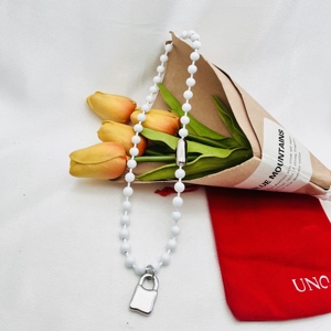 Collar <span class=keywords><strong>de</strong></span> Cadena con Colgante <span class=keywords><strong>de</strong></span> Cuentas Coloridas y Candado <span class=keywords><strong>de</strong></span> Corazón, Joyería <span class=keywords><strong>de</strong></span> Acero Inoxidable Personalizada AB, Estilo <span class=keywords><strong>Uno</strong></span> <span class=keywords><strong>de</strong></span> <span class=keywords><strong>50</strong></span>, Consultar Catálogo - Product Image 6