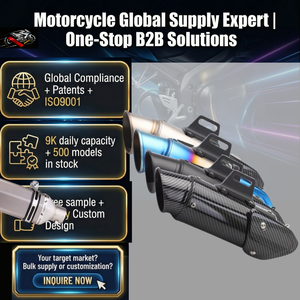 ท่อไอเสียสแตนเลสแต่งสำหรับรถมอเตอร์ไซค์รุ่นใหม่ สำหรับ NINJA400 Yamaha R3 Z125 Ninja250 PCX XMAX - Product Image 1