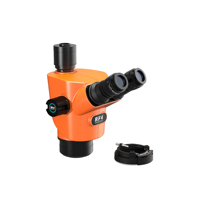 Lentille achromatique RF4 71i de haute précision avec zoom continu 6,5X-65X, tête de lentille optique trinoculaire pour microscope de laboratoire