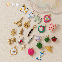 YML & acier inoxydable étoile nuage tasse chaussures creux Rose charme bricolage accessoires peinture à l'huile couleur charme bijoux