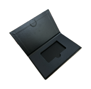 Boîte de rangement en carton personnalisée avec logo, impression CMJN et marquage à chaud pour cartes VIP, cadeaux et cartes de membre - Product Image 1