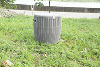 Boîte de rangement extérieure 2 en 1 pour boissons et bière de jardin