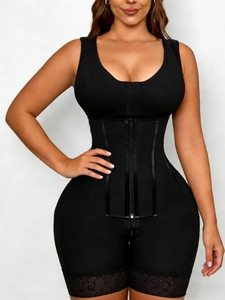 1 pièce Body sculptant colombien pour femme, effet gainant, contrôle ferme, rehaussement des fesses, amincissement des cuisses, en polyamide - Product Image 5