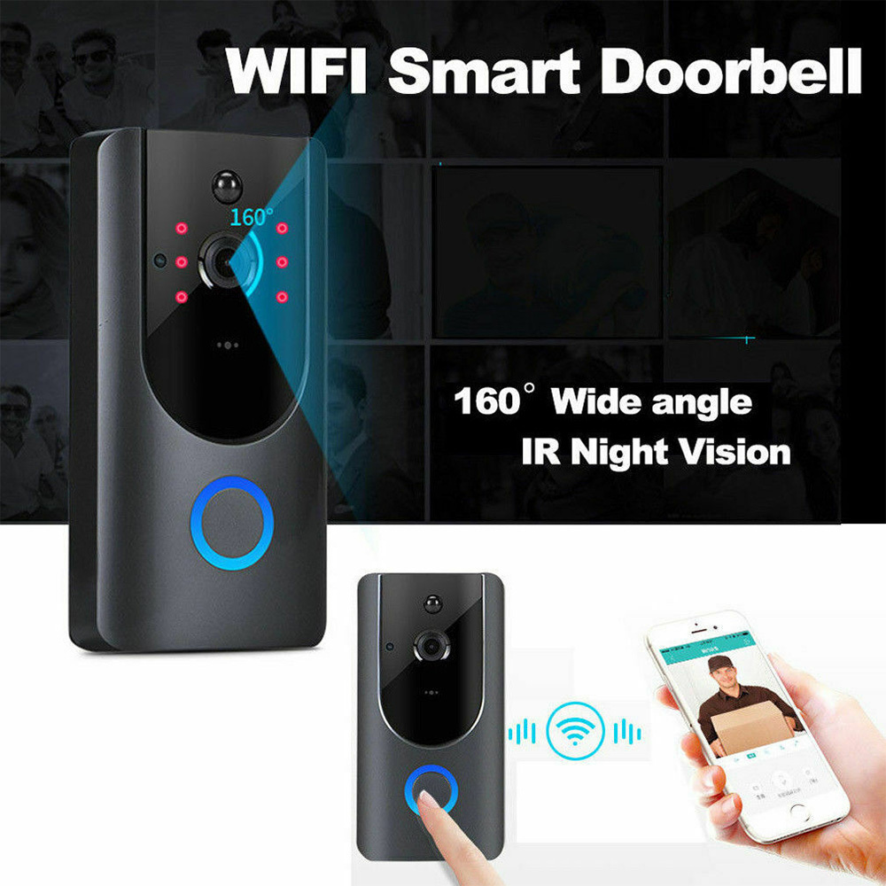TUYA Smart WiFi Video Doorbell Camera, 1080P HD Wireless Doorbell with Two-Way Audio, Night Vision, Motion Detection & App Control - View 3