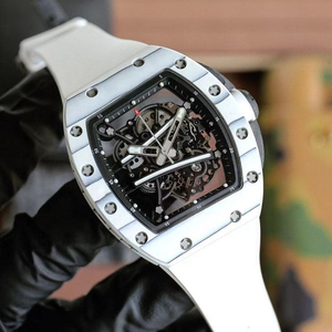 Montre squelette mécanique haut de gamme RM61 Premium légère en carbone pour homme, idéale pour le sport - Product Image 2