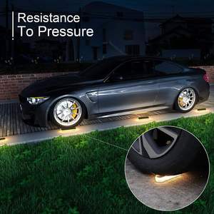 Lot de <span class=keywords><strong>4</strong></span> lampes solaires LED étanches IP68 pour marches, éclairage extérieur automatique pour allées, couloirs, portes et garages - Product Image 3