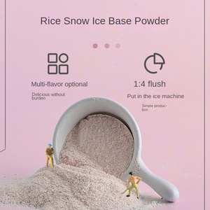 Poudre de Glace Flocon de Neige 1kg Saveur Lait Fraise Mangue Pomelo Brique de Glace Soyeuse Ingrédient Commercial pour Machine à Glace d'Été 20 Paquets - Product Image 3