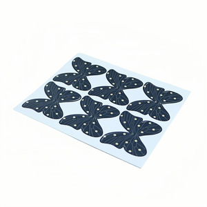 Adornos <span class=keywords><strong>de</strong></span> Papel <span class=keywords><strong>para</strong></span> Pastel con Diseño <span class=keywords><strong>de</strong></span> Mariposas y Puntos Negros, Modernos, Ecológicos, Reutilizables, <span class=keywords><strong>para</strong></span> <span class=keywords><strong>Cumpleaños</strong></span> y San Valentín - Product Image 3