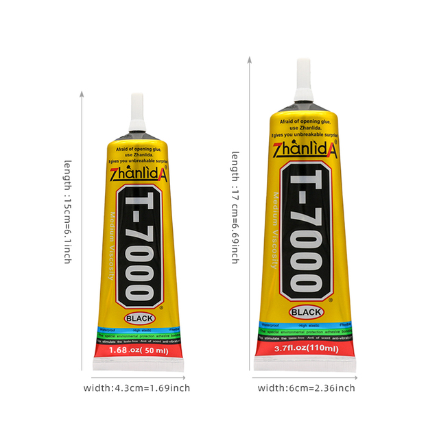 T7000 Adhesive Glue for Phone Repair Liquid Glue Multi-purpose Super Glue 50ml 110ml With Precision Applicator Tip