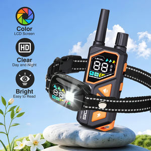 Fábrica personalizada al por mayor pantalla a Color inteligente perro ladrido <span class=keywords><strong>Control</strong></span> remoto humano perro Shock <span class=keywords><strong>Collar</strong></span> de entrenamiento - Product Image 3