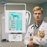 Appareil de radiographie portable à faible rayonnement, unité de radiographie vétérinaire portable avec câble d'exposition à distance pour le diagnostic d'urgence des animaux de compagnie