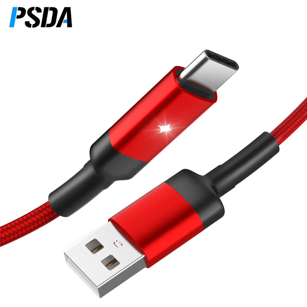 USB-кабель PSDA типа C, USB-кабель для быстрой зарядки для Samsung Huawei, зарядное устройство Micro USB