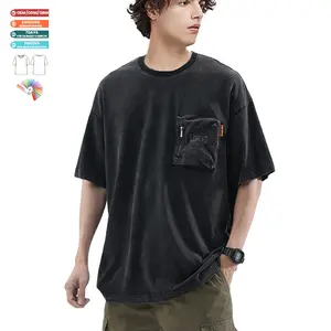 Custom Logo Shirt Y2K Short Sleeves Streetwear Vintage Oversize Tshirt For Men