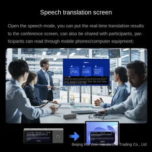 อุปกรณ์แปลภาษาแบบเรียลไทม์ TimeKettle X1 AI พร้อมการแปลภาษาแบบพร้อมกัน หน้าจอสัมผัส Time Kettle - Product Image 3