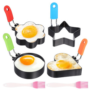 Molde de acero inoxidable antiadherente para huevos fritos, molde para tortitas, molde para omelette, utensilios de cocina para freír huevos, accesorios de cocina, anillos para huevos. - Product Image 1