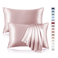 Taie d'oreiller en soie personnalisée 19 Momme, taille Queen, certifiée Oeko-Tex Standard 100, pour la maison et la chambre