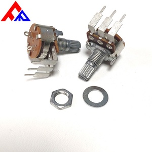 ผู้ผลิตขายส่งโพเทนชิโอมิเตอร์แบบหมุน RK163 แกนโลหะแบบ D-axis ความเสถียรสูง เส้นผ่านศูนย์กลางแกน 6 มม. โพเทนชิโอมิเตอร์คาร์บอน - Product Image 4