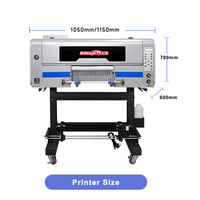 Nouvelle usine tout-en-un A3 Uv dtf rouleau à rouleau imprimante pour l'impression d'étiquettes avec 2 pièces Xp600 i3200 tête d'impression Uv Dtf imprimante
