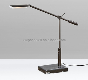 Lámpara de Escritorio LED con Base de Piedra para Vestíbulo de Hotel, Habitación de Huéspedes, Sala de Estar, Dormitorio, Oficina, Decoración de Iluminación para el Hogar - Product Image 4