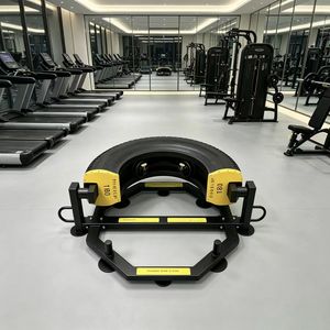 Estación de volteo de neumáticos de grado industrial con placas de peso extraíbles, equipo de entrenamiento de cuerpo completo para fitness. - Product Image 6