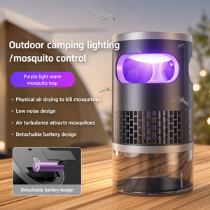 Lámpara Antimosquitos Recargable UV <span class=keywords><strong>con</strong></span> Aspiración Silenciosa, Portátil <span class=keywords><strong>con</strong></span> Luz Nocturna para Camping, Jardín y Terraza - Product Image 3