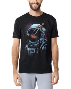 Camisetas Personalizadas de Manga Corta para Hombre, 100% Algodón, Estampado Espacial Psicodélico Vibrante, Moda de Verano para Festivales, Secado Rápido y Transpirable - Product Image 4