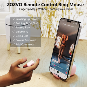 Ngón tay nhẫn chuột không dây trình bày Clicker trang Turner Mini Wearable ngón tay chuột cho PC máy tính xách tay điện thoại máy tính bảng - Product Image 2