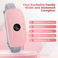 Ceinture chauffante portable Fitease pour soulager les crampes menstruelles et les douleurs de règles, 3 modes de vibration
