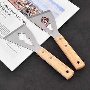 Spatule à mastic en acier inoxydable, lame de 25 mm, manche de 40 mm, manche en bois, outil durable pour la rénovation de meubles - Product Image 2