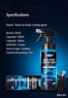 Sopami Spray de Revêtement Céramique pour Voiture à Effet Rapide, Agent Céramique Super Cire Hollandais Original pour Voitures Brillantes, Produit Grand Super Vlisco