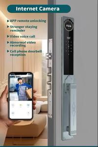 Serratura Intelligente con Videocitofono 3D, Schermo Grande da 4,5 Pollici, Tecnologia di Lavorazione CNC, WIFI, Fotocamera e Impronta Digitale - Product Image 2