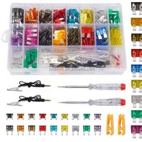 306PCs plugin voiture fusible combinaison kit standard moyen mini flatleg fusible 2A30A