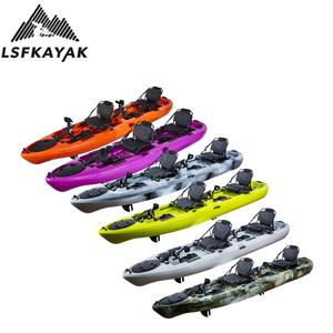 China Factory Best and Hot Selling 2 Two Person Fishing and Water Play Pedal Kayak Foot Pedal Boat en superficies <span class=keywords><strong>de</strong></span> Lago y Mar - Product Image 5