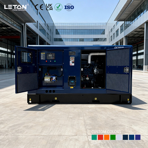 Groupe électrogène silencieux LETON POWER 100 kVA avec moteur de marque pour hôtel, hôpital, alimentation de secours, groupe électrogène insonorisé 80 kVA, centrale électrique - Product Image 2