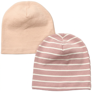 Gorros de Bebé Premium 100% Algodón Unisex para Recién Nacidos, Color Rosa Melocotón, Tejido Elástico, Cálido y Cómodo, Gorro para Bebés - Product Image 1