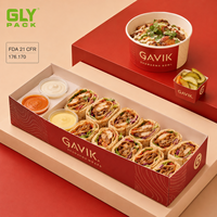 Boîte à collation en papier personnalisée OEM de qualité alimentaire pour ailes de poulet frites, frites et nuggets, idéale pour les restaurants de restauration rapide à emporter