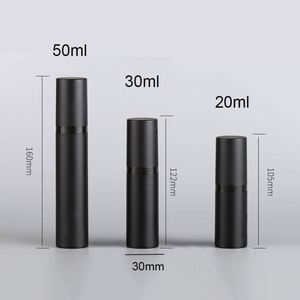 ขวดสเปรย์แบบเติมได้ รุ่นใหม่ ขนาด 15 มล. 30 มล. 50 มล. สีดำด้าน วัสดุ PET พลาสติก พร้อมหัวฉีดแบบ Airless สำหรับน้ำหอมและโลชั่น - Product Image 4