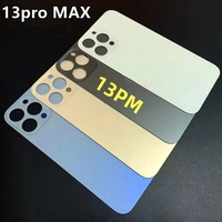 Remplacement de la vitre arrière à grande ouverture pour iPhone 13 Mini 13 Pro Max, panneau de verre arrière, couvercle de batterie