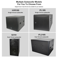 Haut-parleur professionnel à double aimant de 18 pouces, 1200W, 2400W, 7800W, avec grand subwoofer amplifié pour extérieur, haut-parleurs de basses de 18 pouces