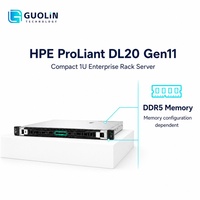 Plateforme de serveur en rack HPE ProLiant DL20 Gen11 1U, prise en charge des processeurs Intel Xeon 6325P et E-2400