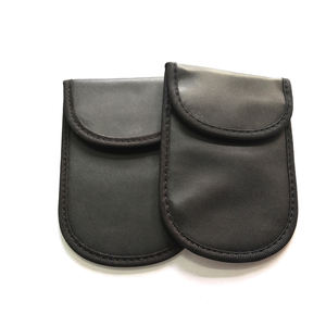 Pochette de blocage RFID en cuir pour clé de voiture, étui de blocage du signal - Product Image 2