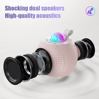 Machine de karaoké portable mini, Bluetooth 5.3, caisson de basses avec lumière d'ambiance ciel étoilé RGB, microphone, meilleur cadeau d'anniversaire pour les enfants