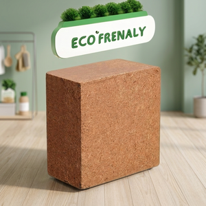 100% Natural Coco <b>Peat</b> Coconut Coir Block Eco-Friendly High Water Retention Biodegradable 5kg Tamil Nadu Garden - Product Image 3