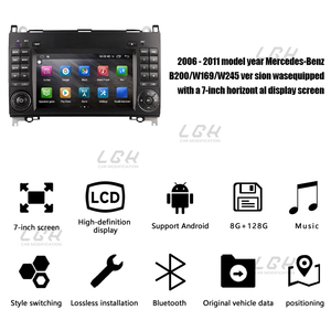 Xe DVD Player, Android Video Stereo đài phát thanh, GPS navigation player. Thích hợp cho các mô hình Mercedes-Benz B200, W169 và w245. - Product Image 4